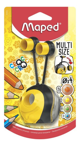 Sacapuntas Con Depósito Maped Croc Abeja 2 Orificios Drop013