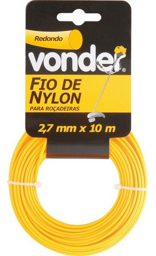 Fio De Nylon 2,7mm X 10m Redondo - Vonder 3373270010