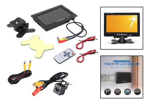 M Monitor Retrovisor Lcd Tft A Color De 7 Pulgadas, Camión