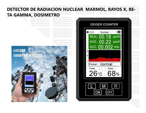 Medidor De Radiacion Nuclear Marmol, Rayos X, Beta Gamma