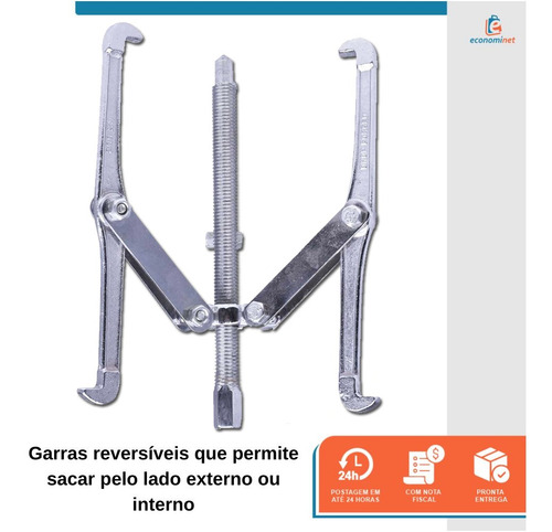 Saca Polia 3 Pontas 10 Polegadas 254mm - Starfer