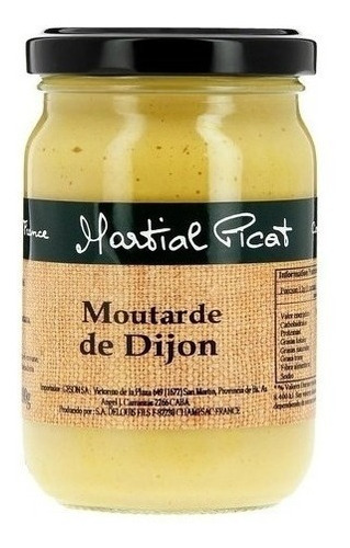 Mostaza De Dijon Martial Picat 200 Gr. Origen Francia