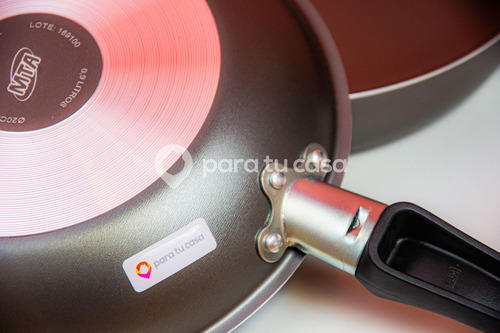 Batería Cocina Olla Cacerola Aluminio Teflón Safira 5p Mta