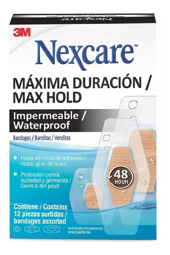 Nexcare Parche Máxima Duración Nexcare Surtido 12 Unidades