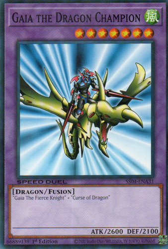 Gaia The Dragon Champion Carta Yugi Ss04-ena31 Common