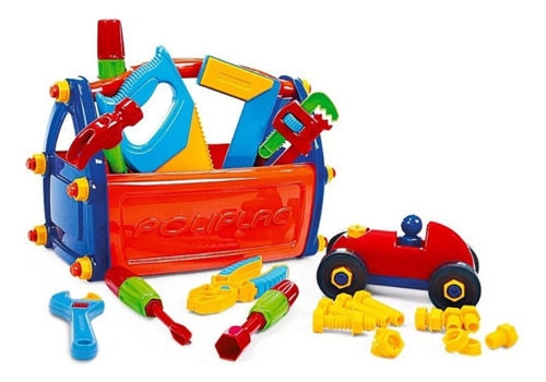 Brinquedo Infantil Maleta Com Ferramentas Poliplac