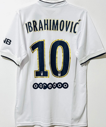 Jersey París 2015 Psg Visita Blanco Zlatan Ibrahimovic