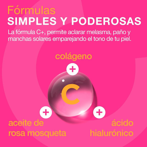 Imagen 2 de 7 de Serum Vitamina C Ácido Hialurónico Colágeno Rosa Mosqueta Tipo De Piel Todo Tipo De Piel