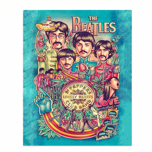 The Beatles- Music Poster Print  Sgt. Peppers Lonely Hearts