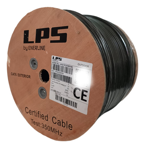 Cable Utp Catgoria 6 Ext Doble Chaqueta 100% Cobre 305mts