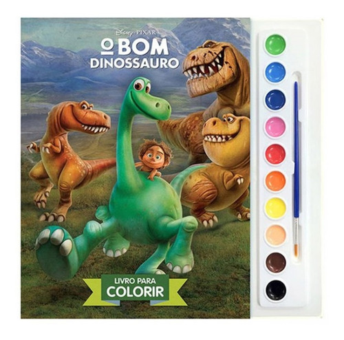 Livro Com Aquarela Disney - O Bom Dinossauro