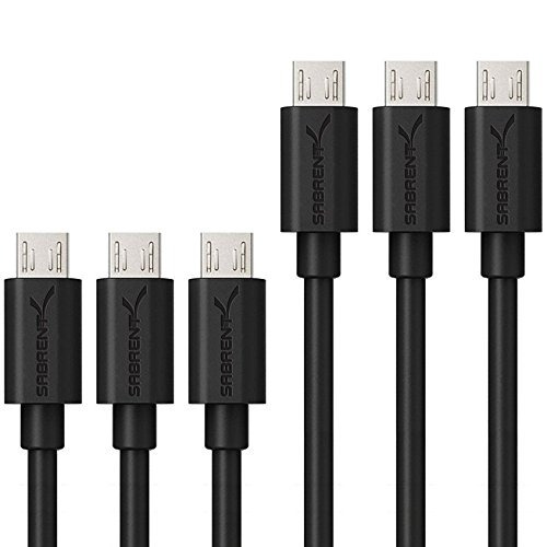 Sabrent [paquete De 6] 22awg Cables Micro Usb Premium (x3-3f