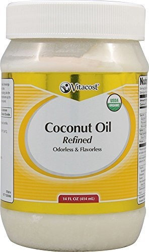 Aceite De Coco Orgánico De Vitacost Refinado Inodoro E