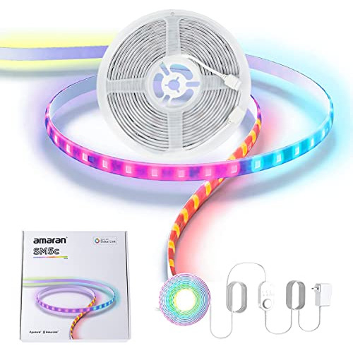 Luces De Tira Led Amaran Sm5c, Rgb Inteligente De Píxe...