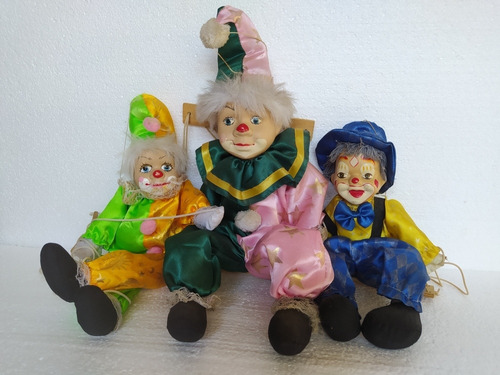 Marionetas Antiguas De Payasos Para Decoración