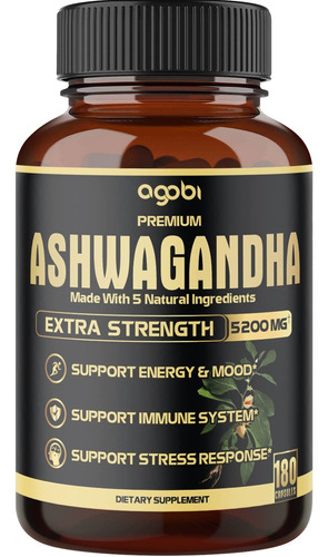 Agobi Premium - Ashwagandha 5200 Mg 180 Capsulas