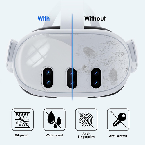 Capa Protetora Para Fone De Ouvido Vr, Protetor De Lente