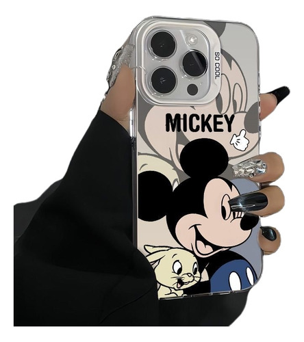 Funda For iPhone Compatible With iPhone 16 Pro Max/15 Pro Max/14 Pro Max /13 Pro Max/12 Pro Max/11 Mickey Mouse 00243