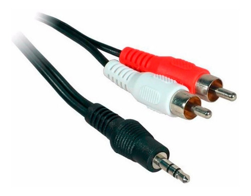 Cable Audio Nisuta Ns-cau35 Stereo 3.5mm A 2 Rca 1,8 Metros