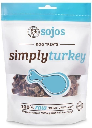 Sojos Simply Turkey - Tratos Para Perros (4 Oz), 2 Unidades