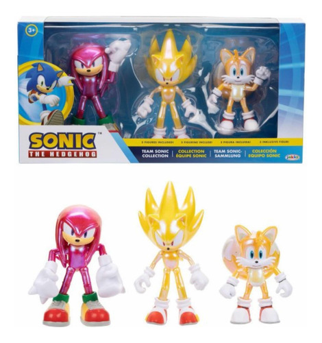 Muñecos Sonic The Hedgehog Set Sonic Colas Y Nudillos 10 Cm