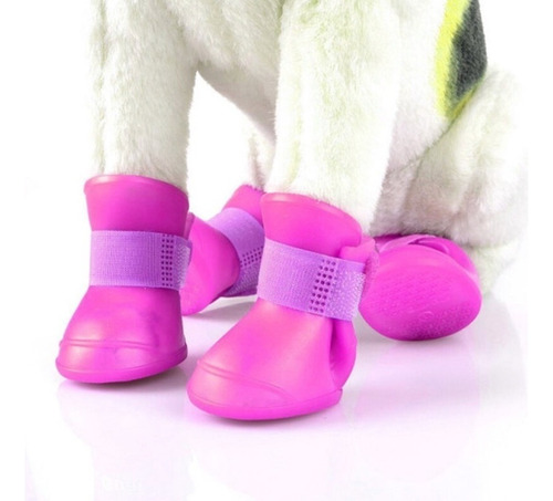 Botitas Perro X4 (talle S) Botas De Lluvia Silicona Zapato