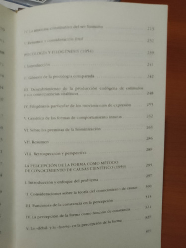 Consideraciones Sobre Las Conductas Animal Y Humana - Lorenz (Usado)