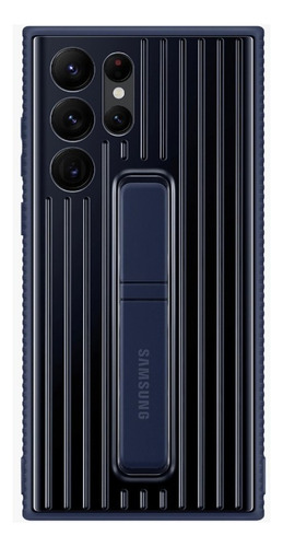 Protective Cover Para Galaxy S22 Ultra (s908) Samsung Color Azul marino Protective Standing Cover