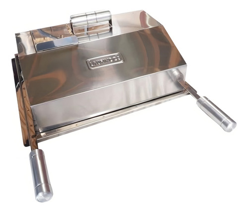 Abafador Inox 45x39 E Pegador Carnes - Grelha, Churrasqueira