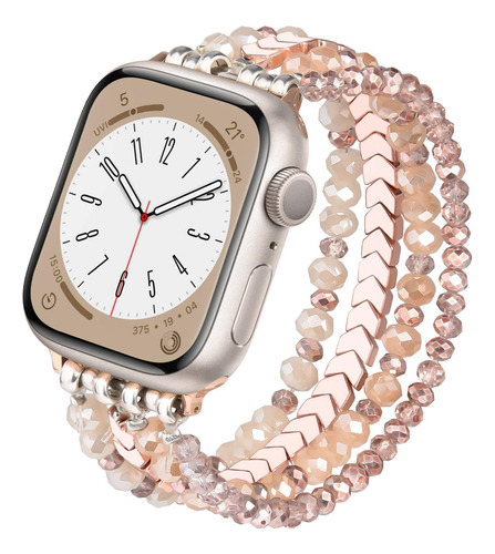 Pulsera De Cuentas Compatible Con Watch Band De 38 40 41 Mm