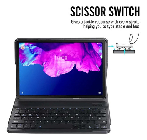 A1 Funda Con Teclado Ñ For Lenovo Tab M10 Plus 3gen