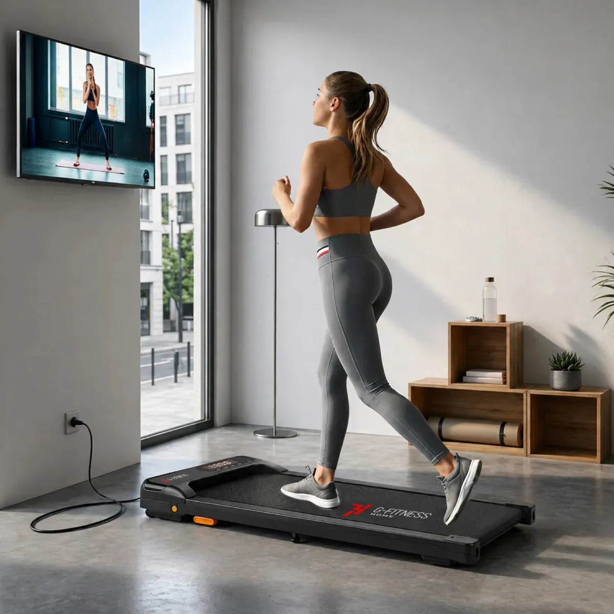 G-Fitness Walking Pad 1 HP 6 km/h Ultraplana