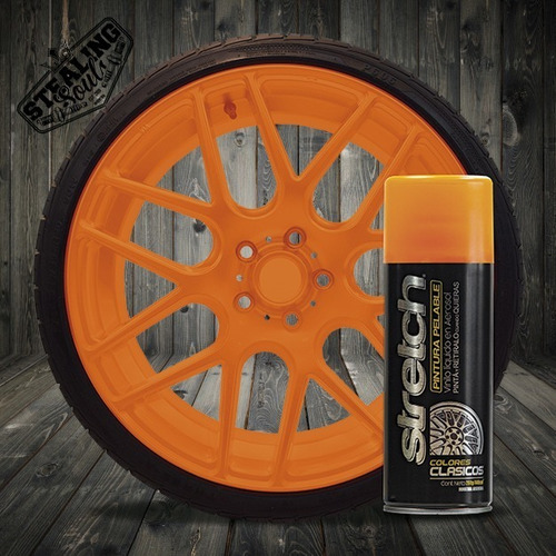 Imagen 2 de 10 de Stretch | Naranja Fluorescente | Pintura Removible | Fluo