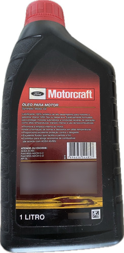 Oleo Motor Motorcraft Vencido Sae 5w30 Sintético Api Sl