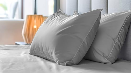 Juego De 2 Fundas De Almohada 1000 Hilos 100% Algodón
