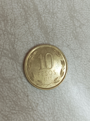 Moneda De 10 Pesos 2007