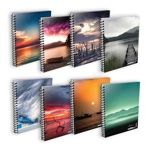 Cuaderno America Terra 16x21 X 10 Rayado C/esp