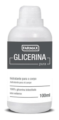 Glicerina Hidratante Para O Corpo 100% Pura Farmax 100ml