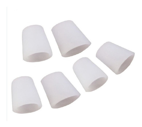 6 Aneis Protetores Para Os Dedos Pés Em Silicone Anti-calos