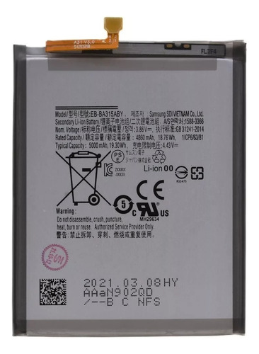 Bateria Litio Para Samsung A22 4g Original. A225m