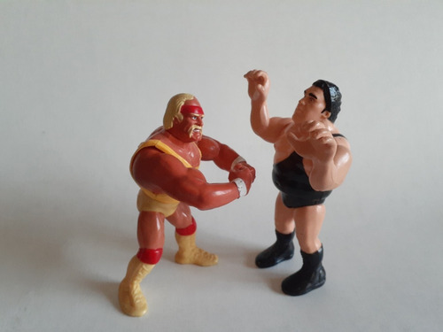 Wwf André El Gigante Y Hulk Hogan - Hasbro (Usado)