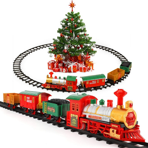 Tren Electrico Grande Navidad Arbolito Carro Juguete Niño