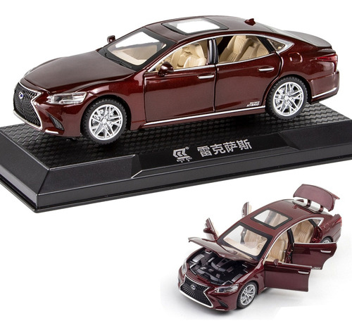 Lexus Ls500h Miniatura Metal Coche Con Base Expositora 1/32