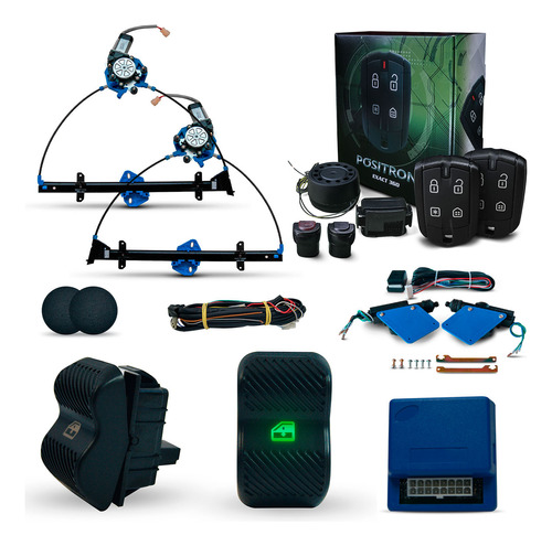 Kit Vidro Eletrico Gol Bola 95 99 2portas + Trava E Positron