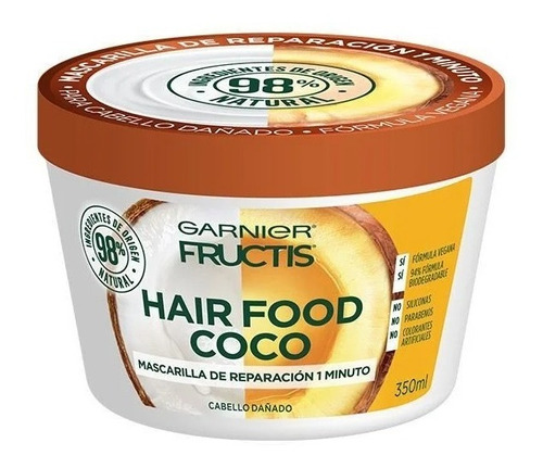 Mascarilla Capilar Garnier Hair Food Coco Cabello Dañado