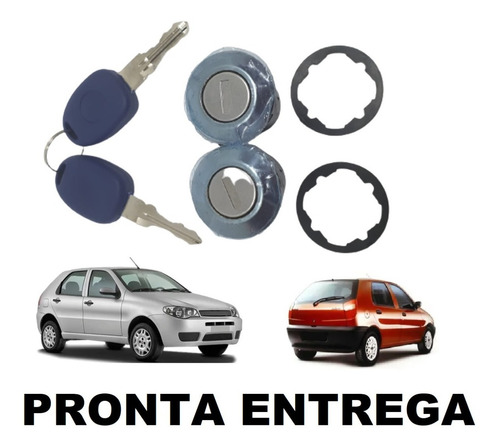 Cilindro Miolo Porta Com Chave Palio 1996 A 2002 2003 Par