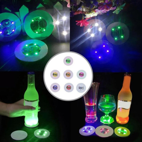 Posavasos Led Paquete De 40 Posavasos Iluminados Con Luces