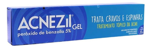 Acnezil Gel 5% Trata Cravos E Espinhas 20g Benzoíla Cimed