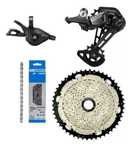 Kit Shimano Deore 12v M6100 Padrão Hg Cassete 11x52t Mtb
