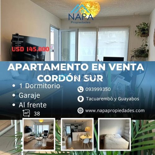 Venta Apartamento En Cordón, Un Dormitorio Y Garage, Con Renta. 